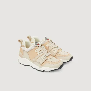 Fashion Mixed-Material Sneakers Women Sneakers