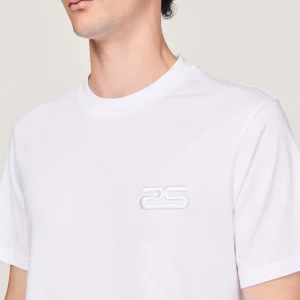 Shop Organic Cotton T-Shirt With Embroidery Men T-Shirts & Polos