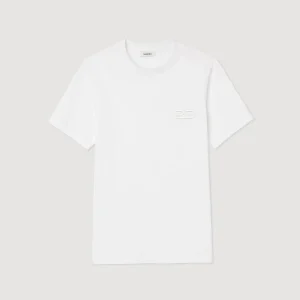 Shop Organic Cotton T-Shirt With Embroidery Men T-Shirts & Polos