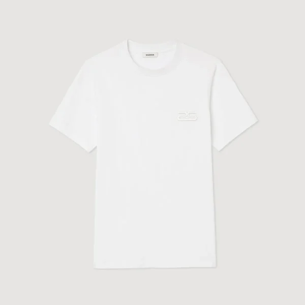 Shop Organic Cotton T-Shirt With Embroidery Men T-Shirts & Polos