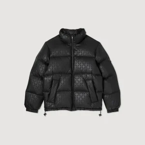 New Oversized Padded Sandro Logo Jacket Men Coats