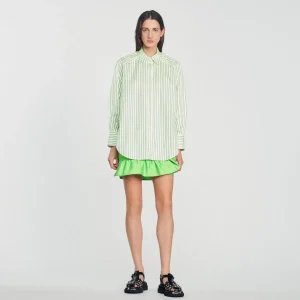 Discount Oversized Shirt With Stripes Women Tops & Shirts