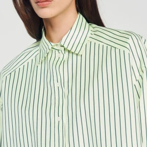 Discount Oversized Shirt With Stripes Women Tops & Shirts