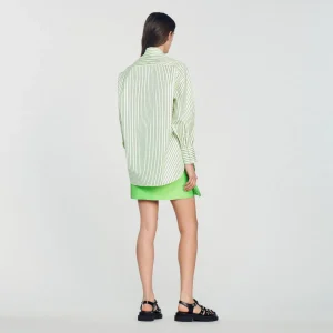 Discount Oversized Shirt With Stripes Women Tops & Shirts