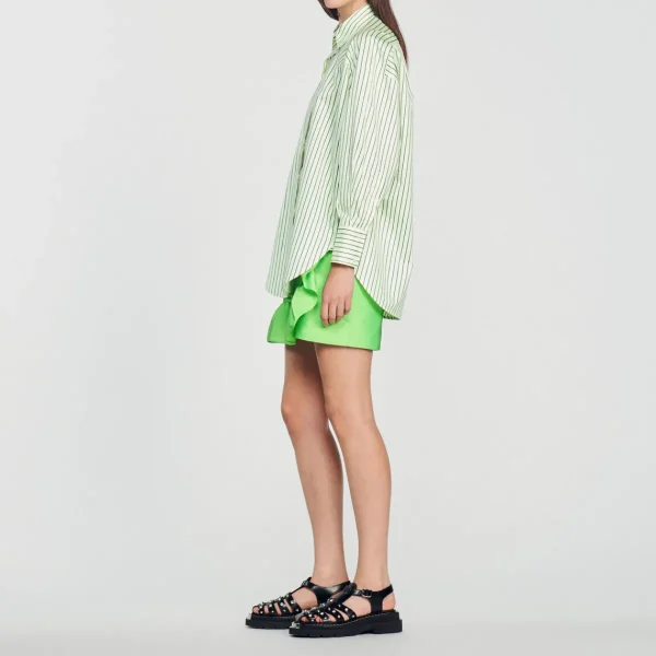 Discount Oversized Shirt With Stripes Women Tops & Shirts