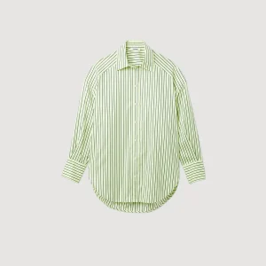 Discount Oversized Shirt With Stripes Women Tops & Shirts