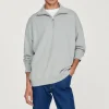 Cheap Oversized Trucker-Style Sweatshirt Men Sweatshirts