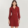 Flash Sale Pleated Knit Dress Women Dresses