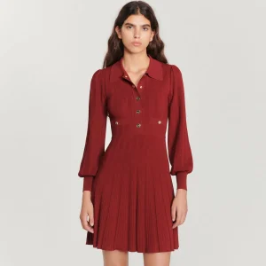 Flash Sale Pleated Knit Dress Women Dresses