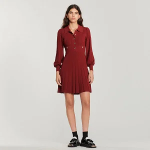 Flash Sale Pleated Knit Dress Women Dresses