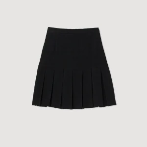 Hot Pleated Tweed Skirt Women Skirts