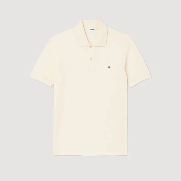 Store Polo Shirt With Square Cross Patch Men T-Shirts & Polos