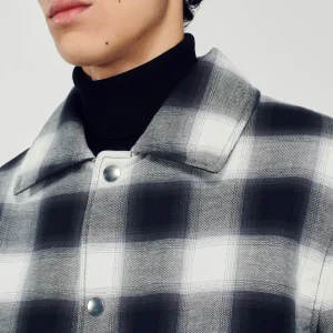 New Quilted Checked Jacket Men Jackets