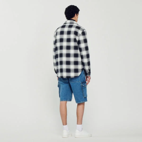 New Quilted Checked Jacket Men Jackets