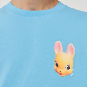 Shop Rabbit Print T-Shirt Men T-Shirts & Polos