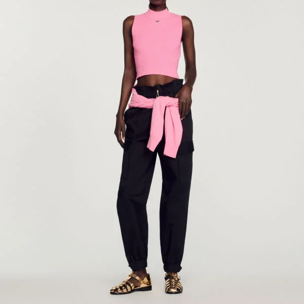 Sale Ribbed Cropped Sweater Women Sweaters & Cardigans