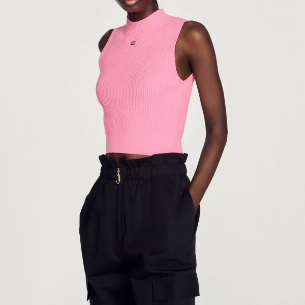 Sale Ribbed Cropped Sweater Women Sweaters & Cardigans