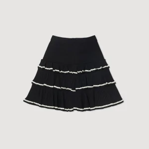 Sale Ruffled Knit Skirt Women Skirts