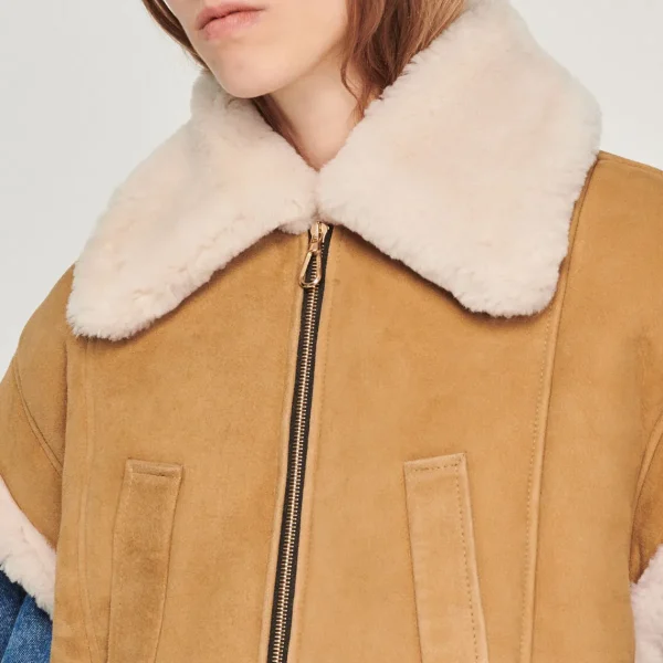 New Sheepskin Vest Women Coats