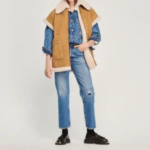 New Sheepskin Vest Women Coats