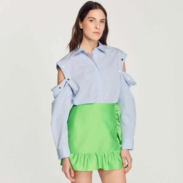 Flash Sale Shirt With Detachable Sleeves Women Tops & Shirts