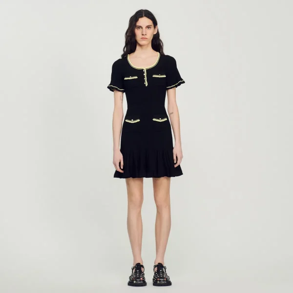 Sale Short Dress With Buttons Women Dresses