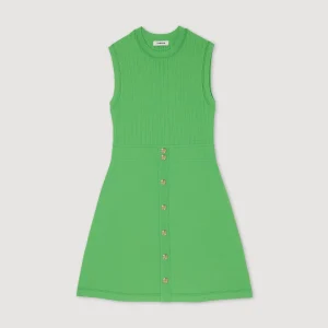 Sale Short Dress With Buttons Women Dresses