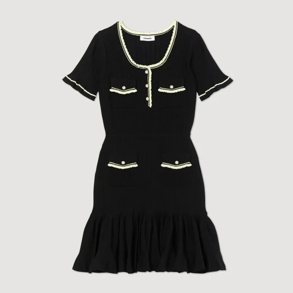 Sale Short Dress With Buttons Women Dresses