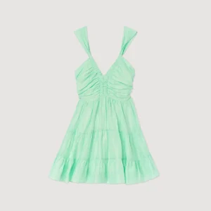 Outlet Short Ruffled Dress Women Dresses