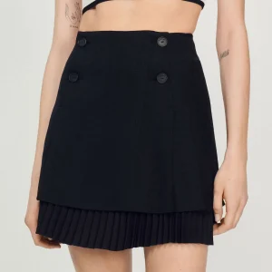 Flash Sale Short Skirt With Pleated Effect Women Matching Sets