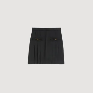 Fashion Short Skirt With Stitched Pleats Women Skirts