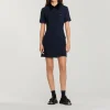 Cheap Short Tweed Dress With Velvet Collar Women Dresses