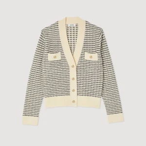 Hot Striped Knit Cardigan Women Sweaters & Cardigans