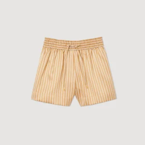 Hot Striped Loose-Fitting Shorts Women Matching Sets