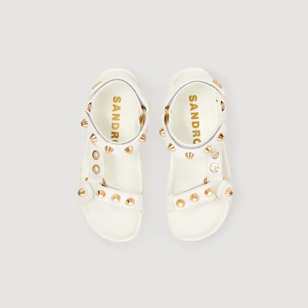 Shop Studded Leather Sandals Women Sandals