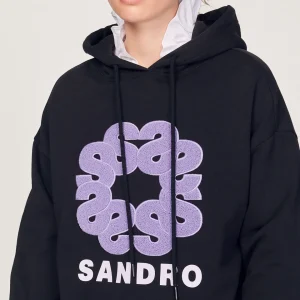 Clearance Sweatshirt With Contrasting Sandro Motif Women Sweaters & Cardigans