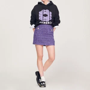 Clearance Sweatshirt With Contrasting Sandro Motif Women Sweaters & Cardigans