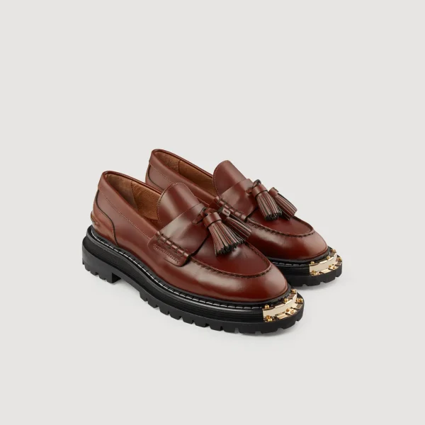 Hot Thick-Soled Leather Loafers Women Loafers