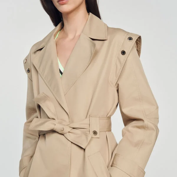 Cheap Trench Coat With A Wide Collar Women Coats