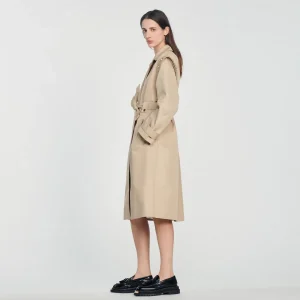 Cheap Trench Coat With A Wide Collar Women Coats