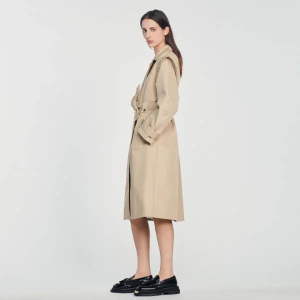 Cheap Trench Coat With A Wide Collar Women Coats