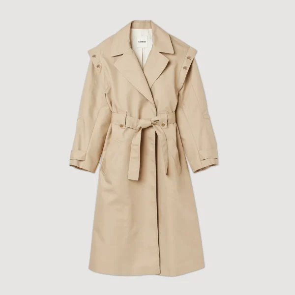 Cheap Trench Coat With A Wide Collar Women Coats