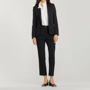 New Tuxedo Jacket With Satin Inset Women Jackets & Blazers