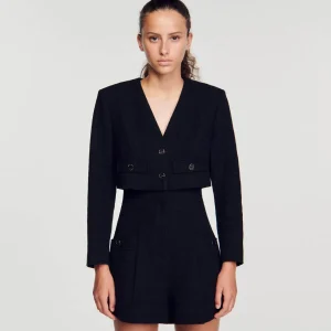 Outlet Tweed Playsuit Women Jumpsuits