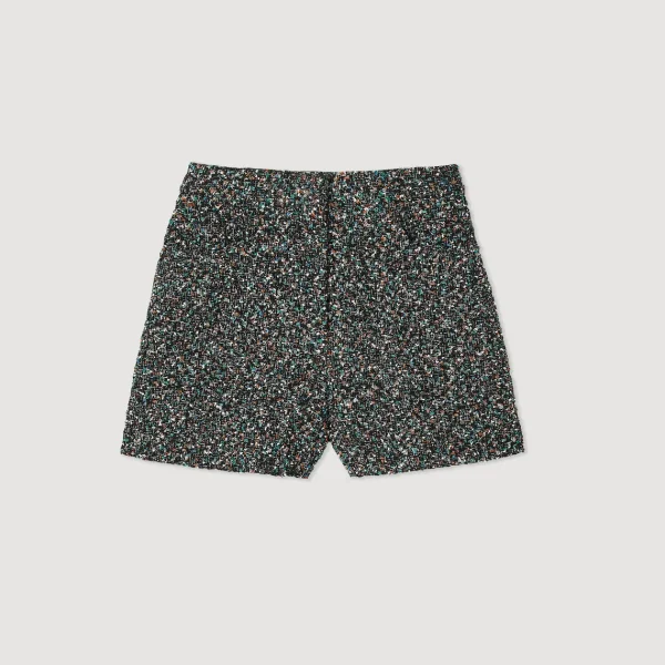 Hot Tweed Shorts Women Matching Sets