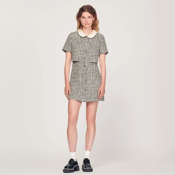 Shop Tweed Trompe L'&Oelig;Il Dress Women Dresses