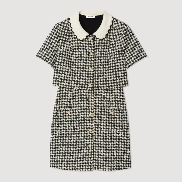 Shop Tweed Trompe L'&Oelig;Il Dress Women Dresses