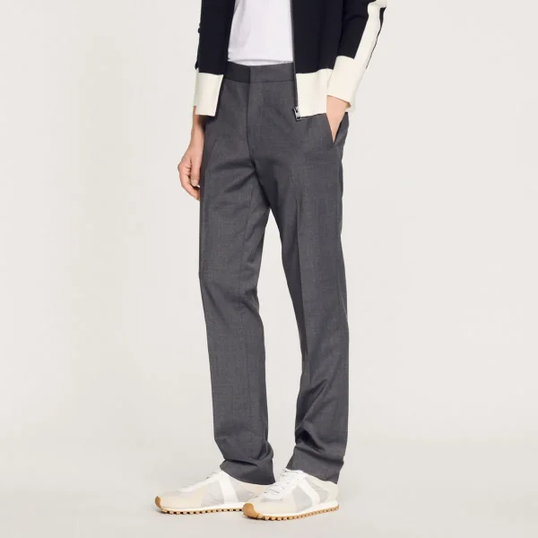 Hot Virgin Wool Pants Men Suits & Blazers