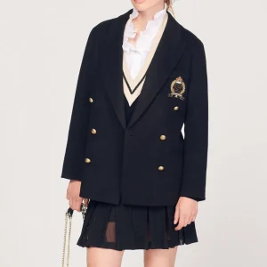 Flash Sale Wool Blazer With A Patch Women Coats