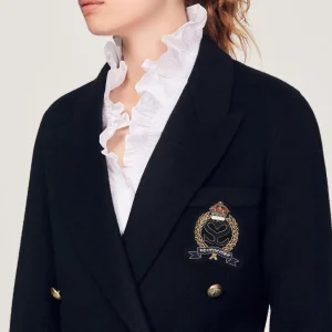 Flash Sale Wool Blazer With A Patch Women Coats